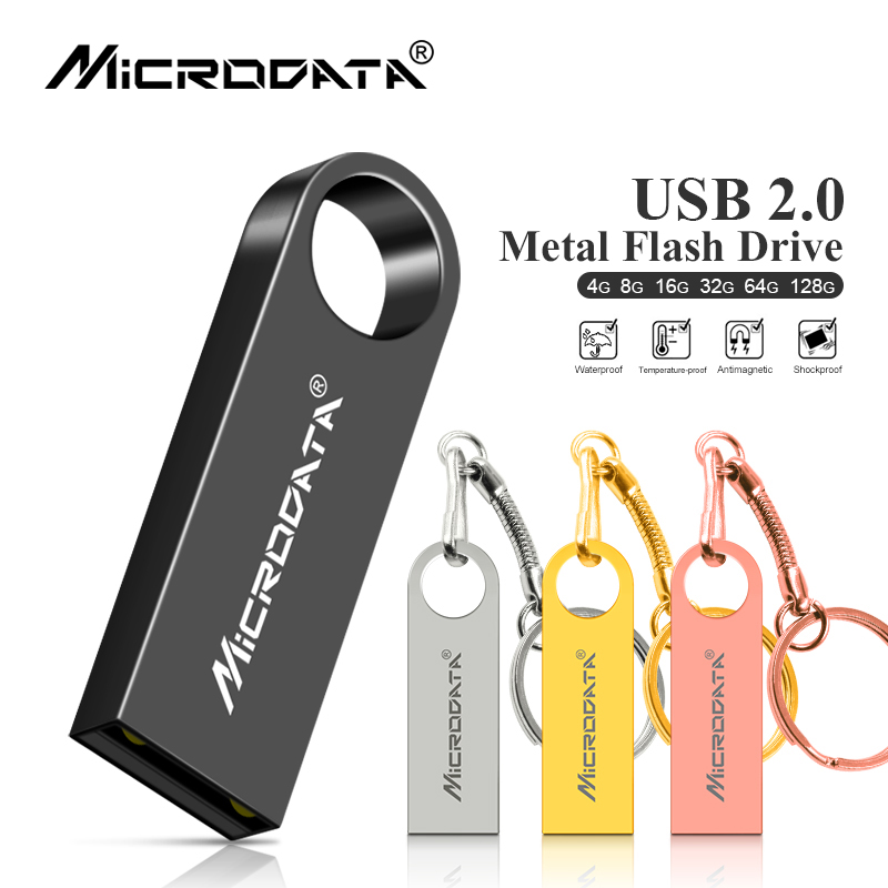 금속 Usb 플래시 키 4GB 8GB USB 플래시 드라이브, 16GB 플래시 펜 드라이브 32GB 64GB 128GB 펜 드라이브 USB 로고 인쇄 가능